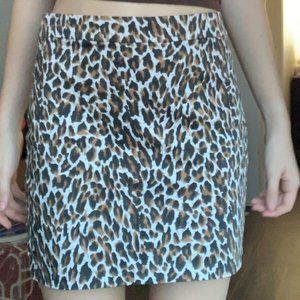 Cheetah Print Skirt